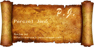 Perczel Jenő névjegykártya