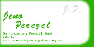 jeno perczel business card